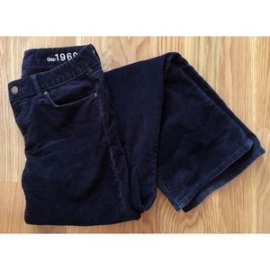 GAP 26 Boot Cut Dark Blue Corduroy Pants